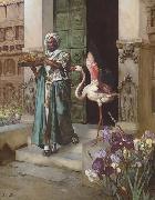 Rudolf Ernst Entering the Palace Gardens oil painting